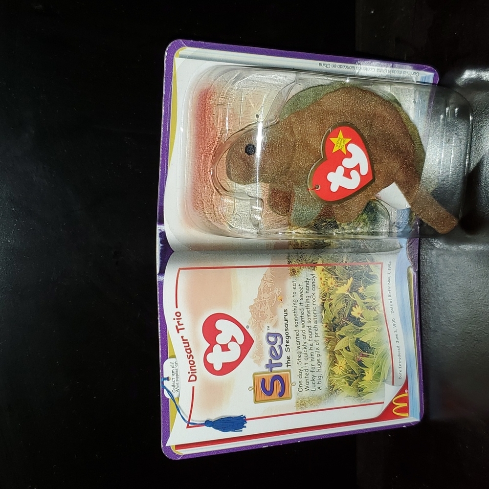 Steg the Dinosaur 1995 Beanie Babies Mini